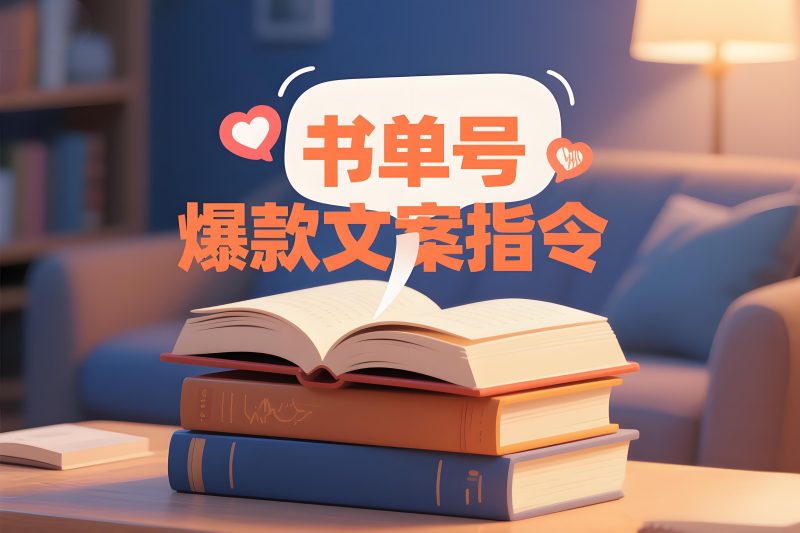 AI书单文案生成器 荐书稿口播Prompt爆款指令